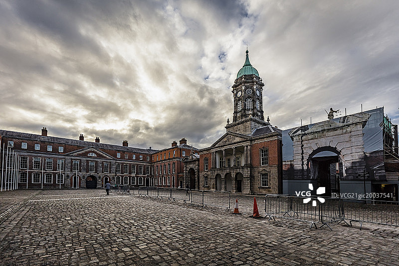 都柏林城堡广场 ++图片素材