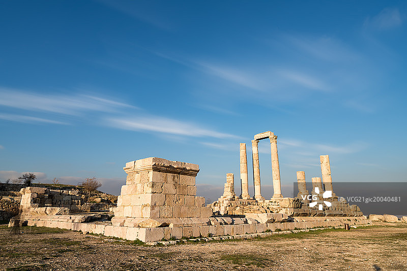 Citadel-Amman, Jordan约旦安曼城堡山图片素材