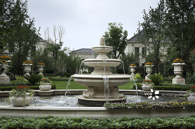 住宅小区景观图片素材