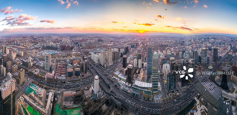 北京CBD大全景图片素材