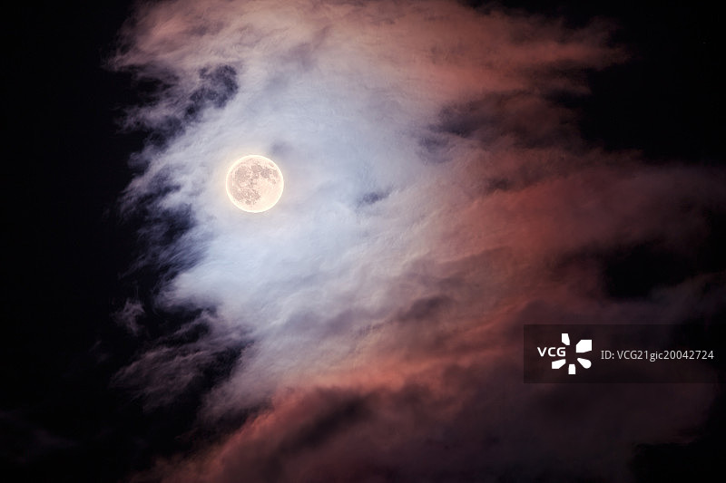 彩云追月图片素材