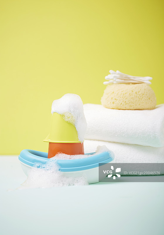 婴儿洗浴所需物品图片素材