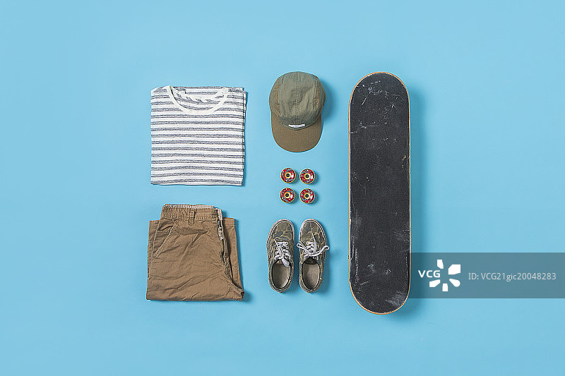 滑板运动用品合集图片素材
