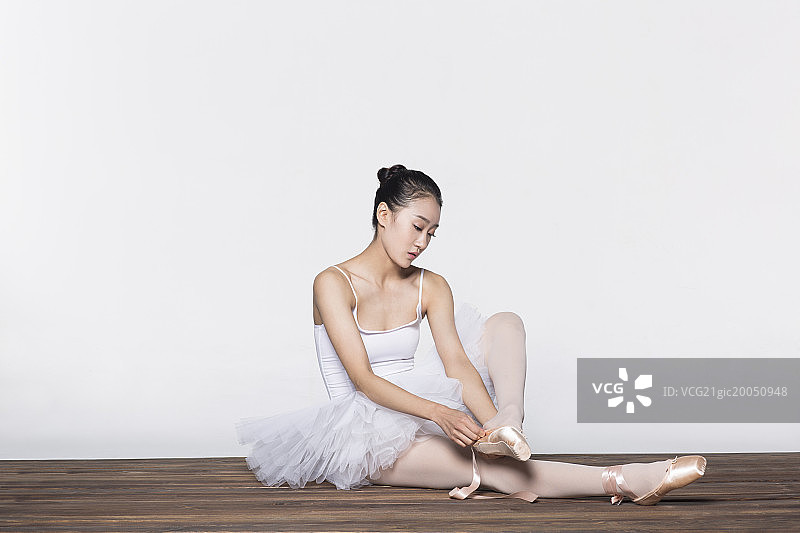 芭蕾舞者休息图片素材