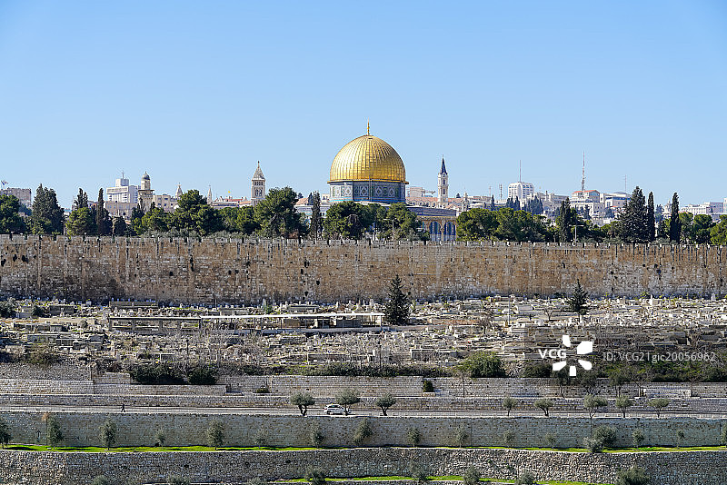 以色列耶路撒冷圣殿山金顶清真寺图片素材