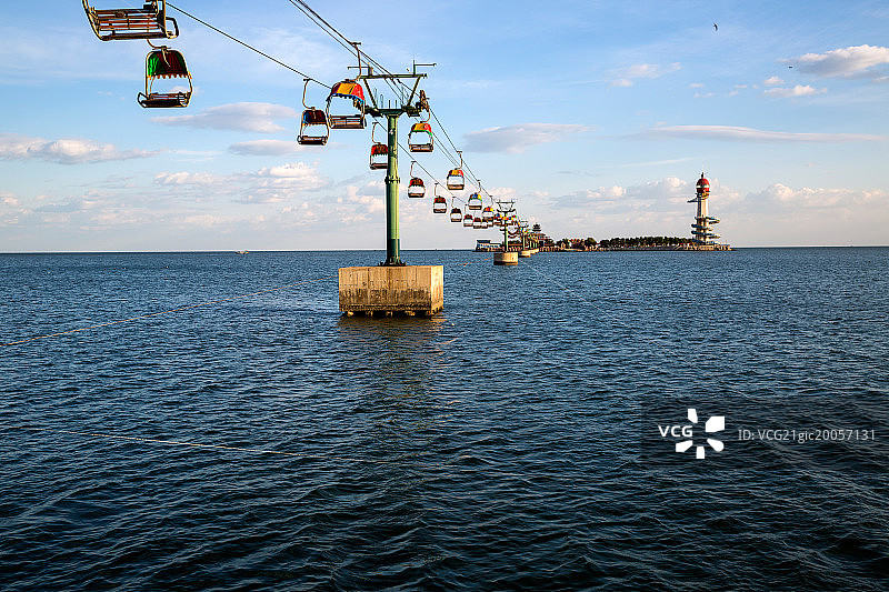 河北省秦皇岛南戴河缆车图片素材