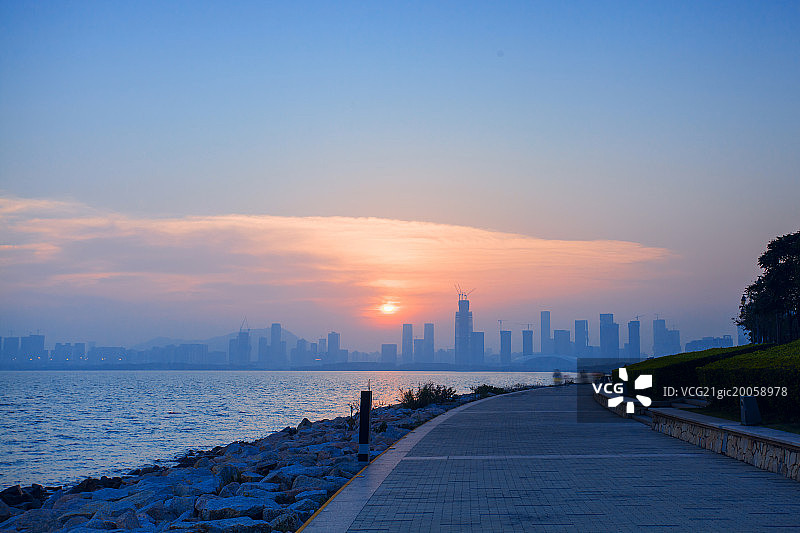 广东省深圳红树林建筑风光图片素材