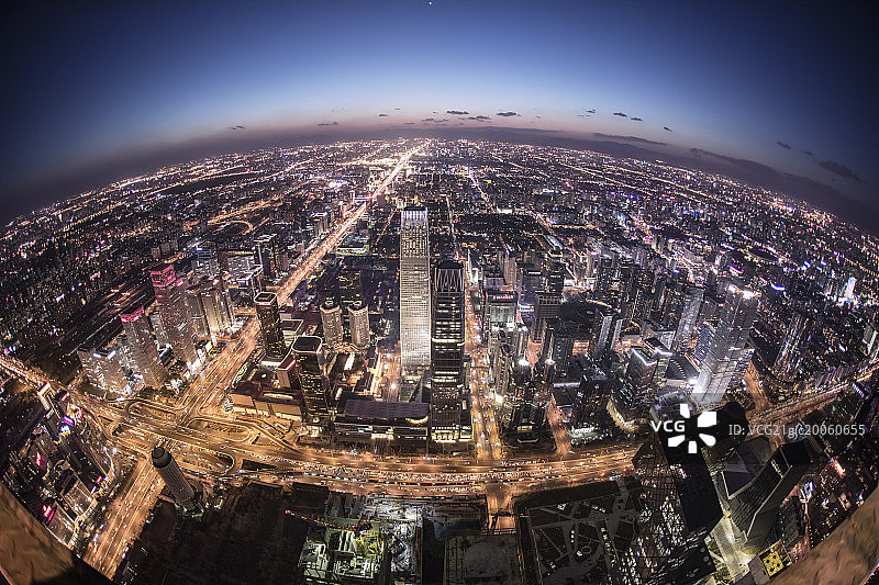 北京国贸CBD城市风光图片素材