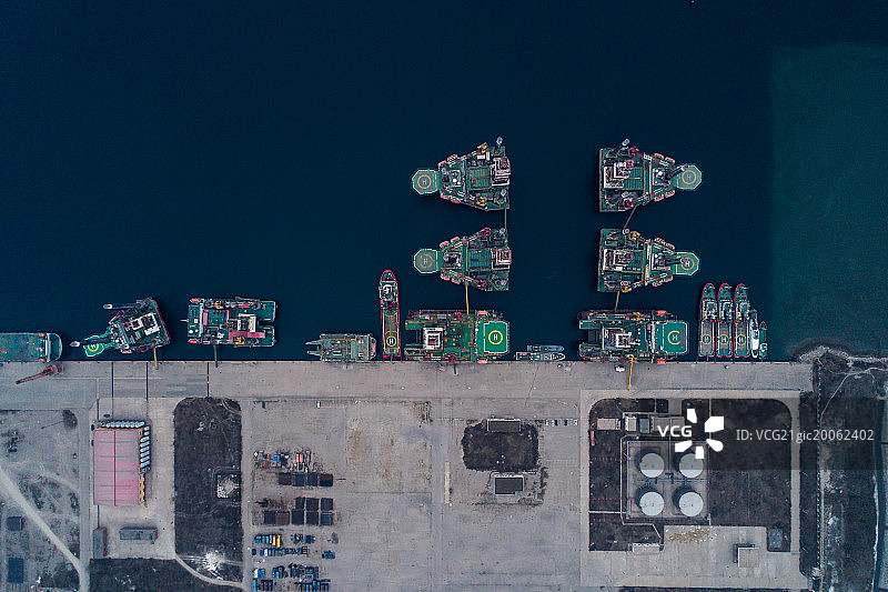 海洋采油平台图片素材