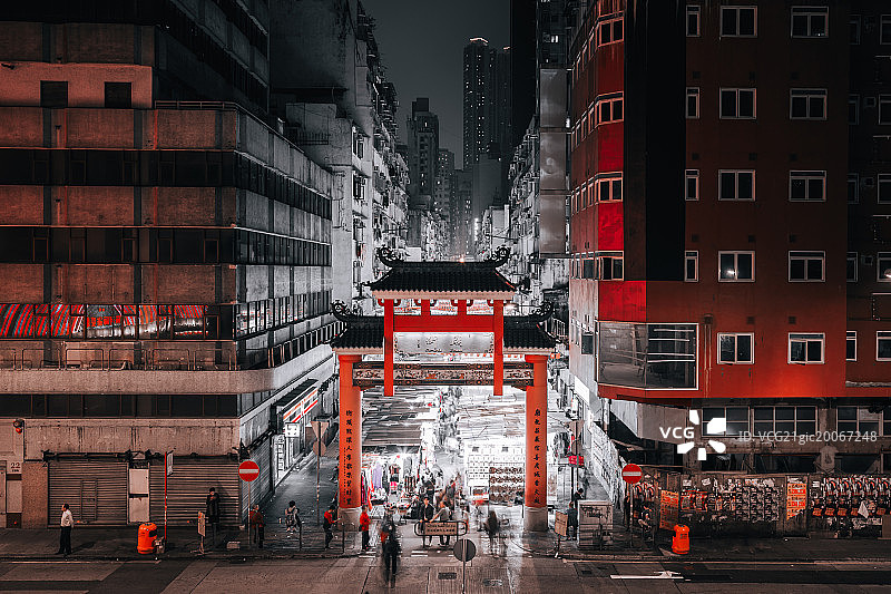 香港庙街图片素材