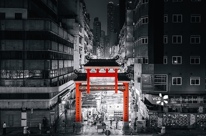 香港庙街图片素材