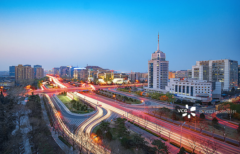 北京复兴门城市风光图片素材