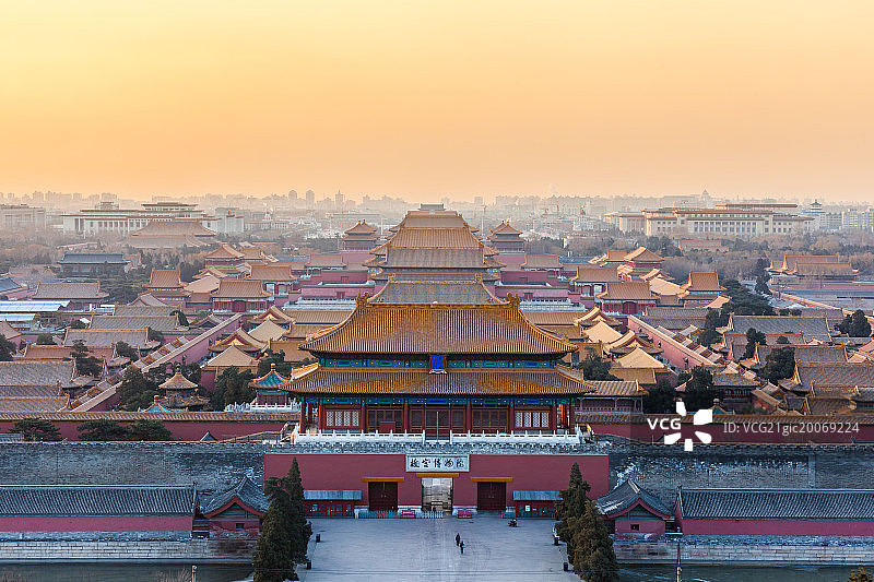 北京景山远眺图片素材