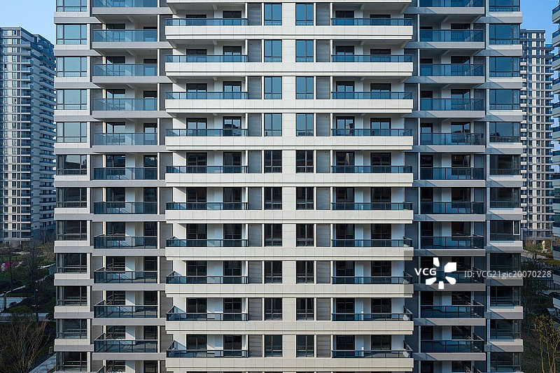 高层住宅建筑立面图片素材