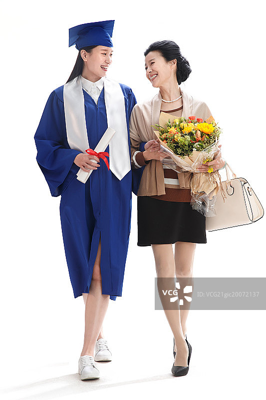 幸福快乐的母女图片素材