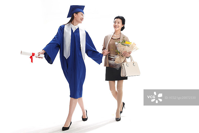 幸福快乐的母女图片素材