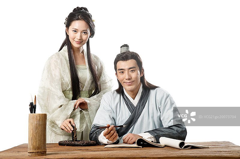 古装情侣图片素材