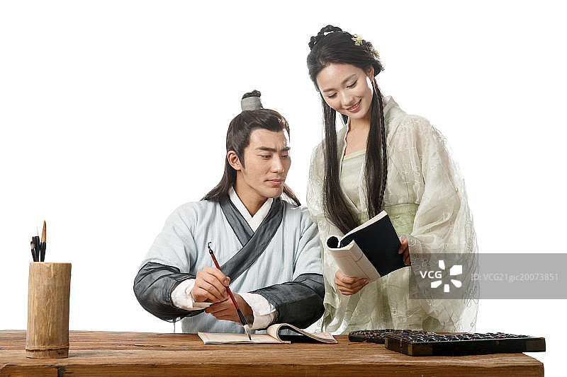 古装情侣图片素材