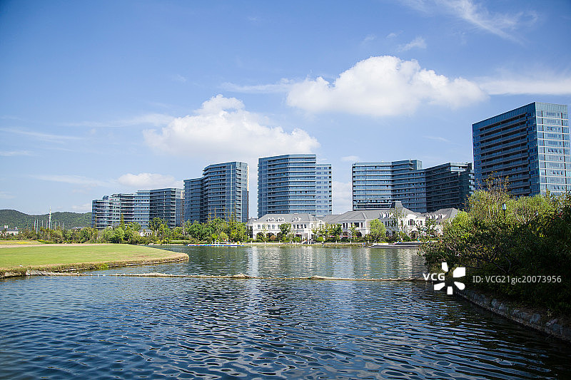 浙江省舟山城市建筑风光图片素材