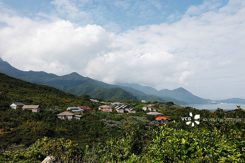 广东省深圳市大鹏半岛东北端鹿咀断层图片素材
