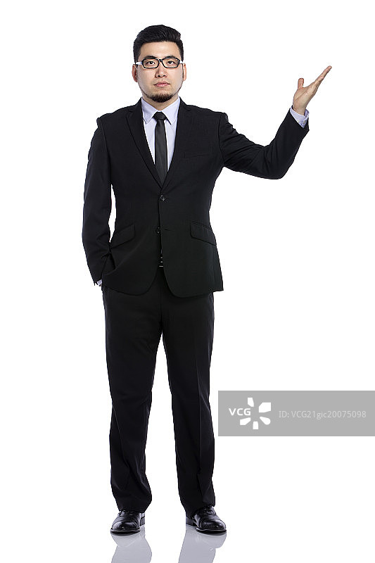 商务男士做手势图片素材