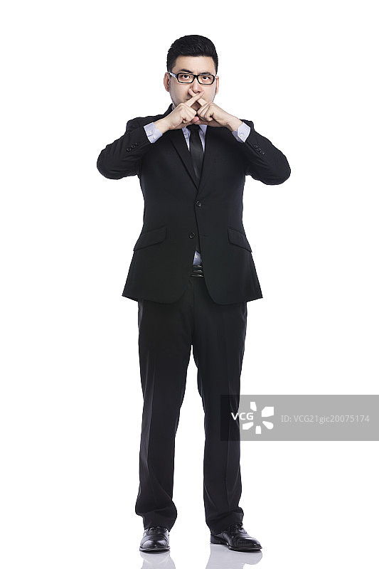 商务男士做手势图片素材