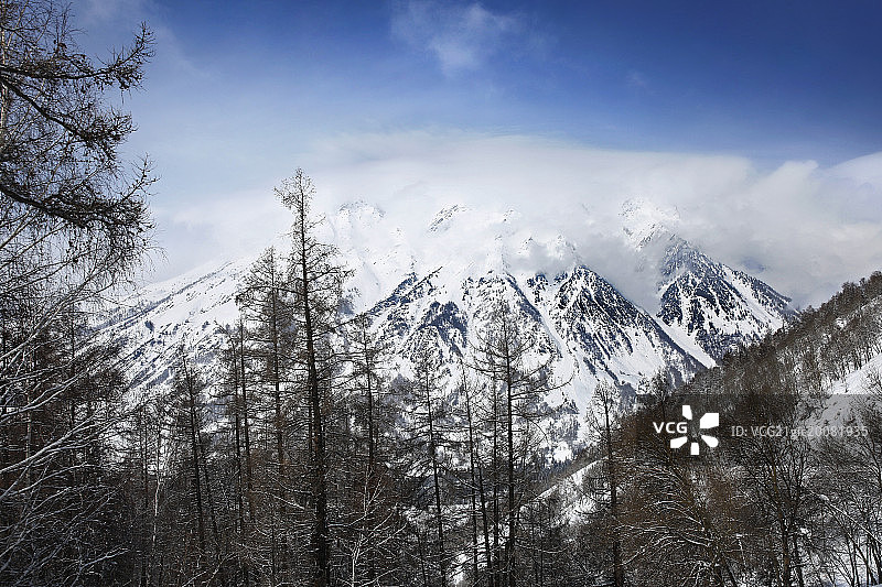 禾木冬季风光图片素材
