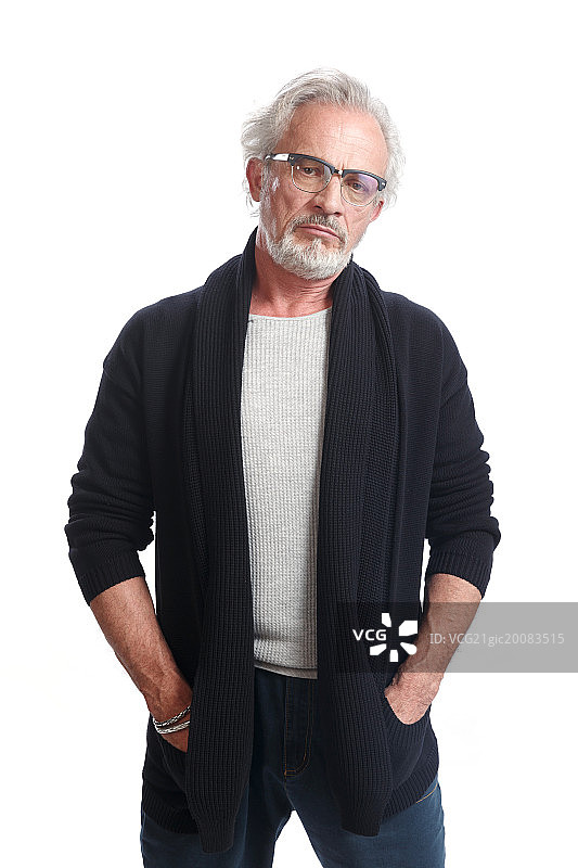 老年男人的肖像图片素材