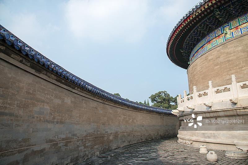 北京天坛回音壁图片素材