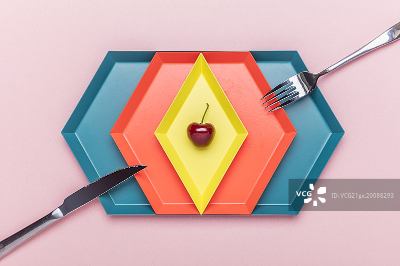 樱桃组合摆拍图片素材