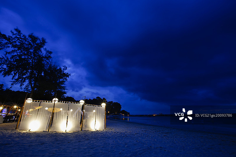 海边的聚会图片素材