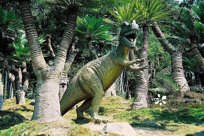 热带风光恐龙图片素材