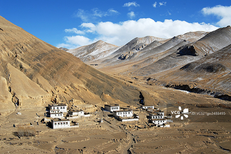 江孜宗山古堡图片素材