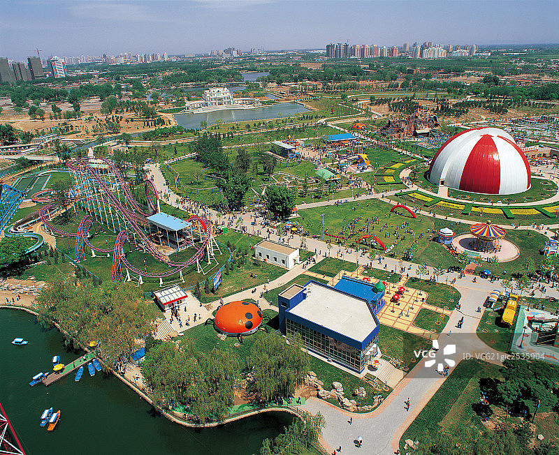 朝阳公园，北京图片素材