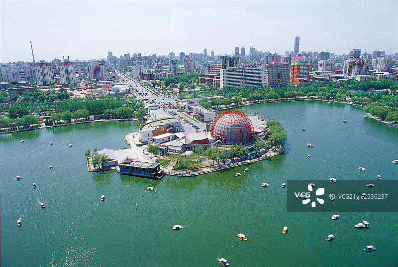 朝阳公园，北京图片素材