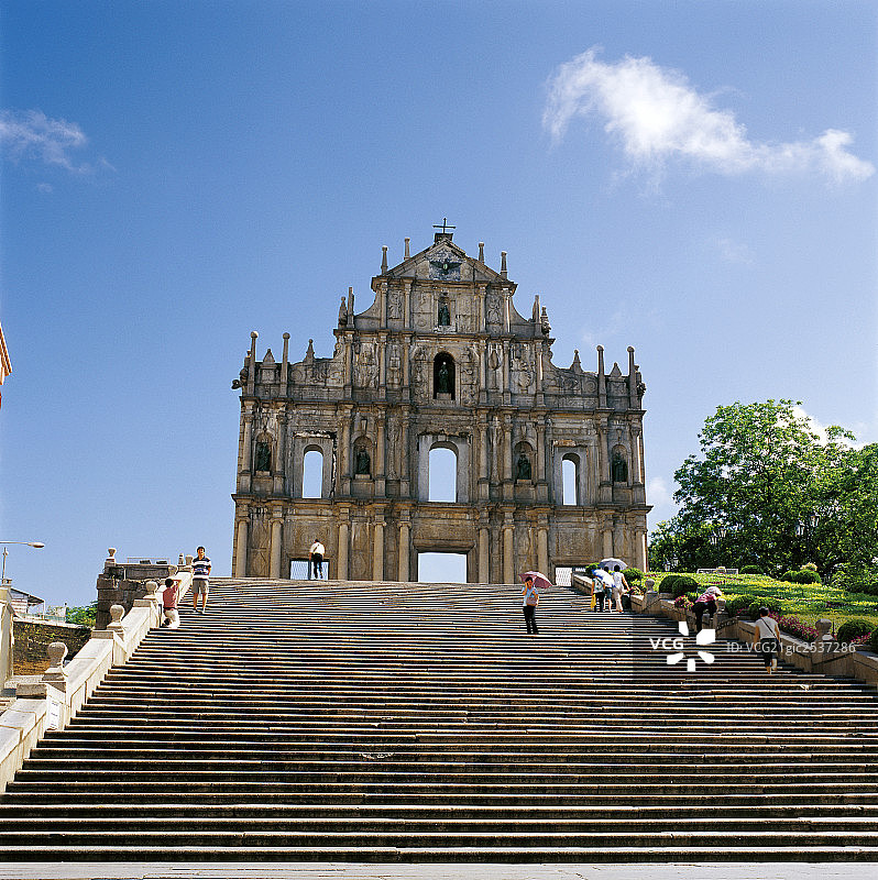 澳门 三八胜迹 大三巴牌坊图片素材