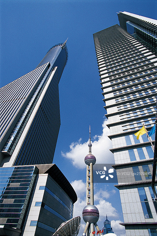 上海陆家嘴东方明珠城市建筑日景图片素材