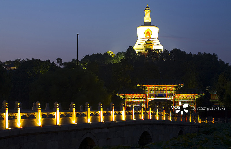 北海公园，北京图片素材