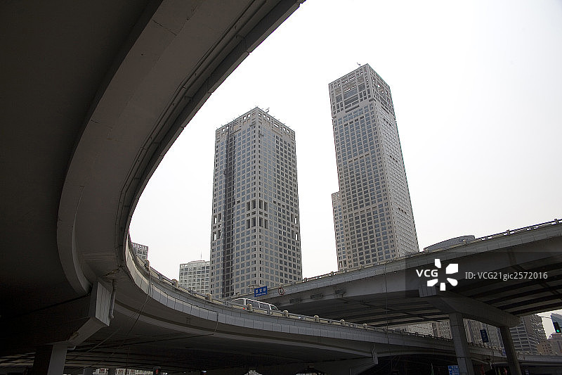 大厦和建筑，北京CBD区景观图片素材