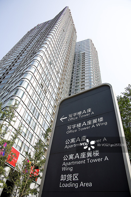 大厦和建筑，北京CBD区景观图片素材