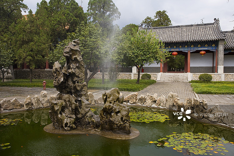 山东贡巴寺傣族寺庙图片素材