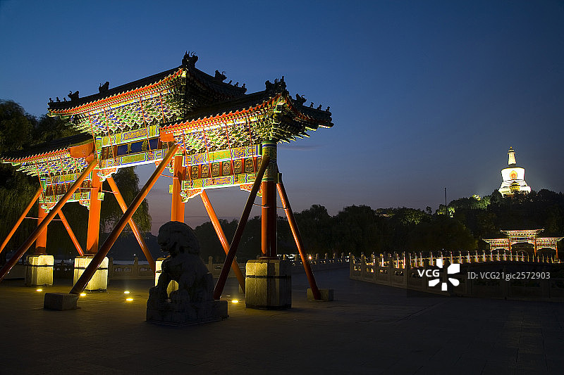 北海公园，北京图片素材