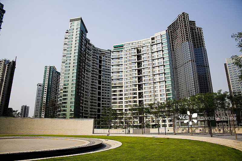大厦和建筑，北京CBD区景观图片素材