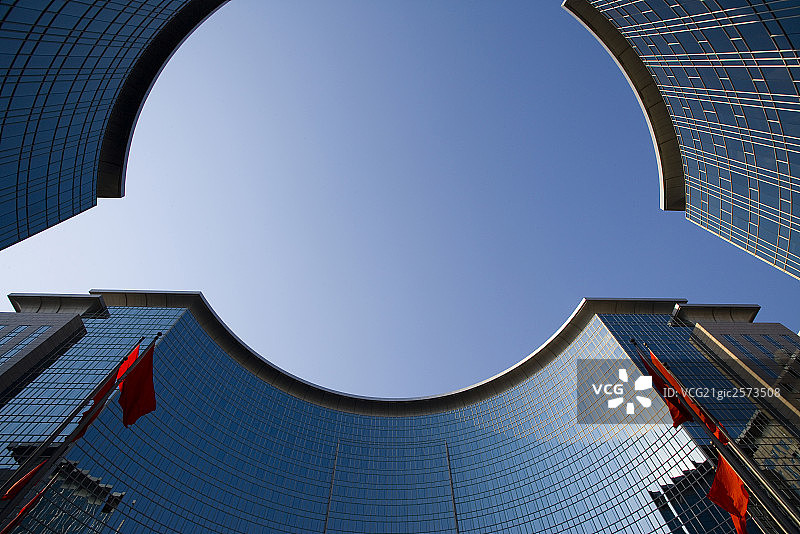 王府井的大厦和建筑，北京风景图片素材