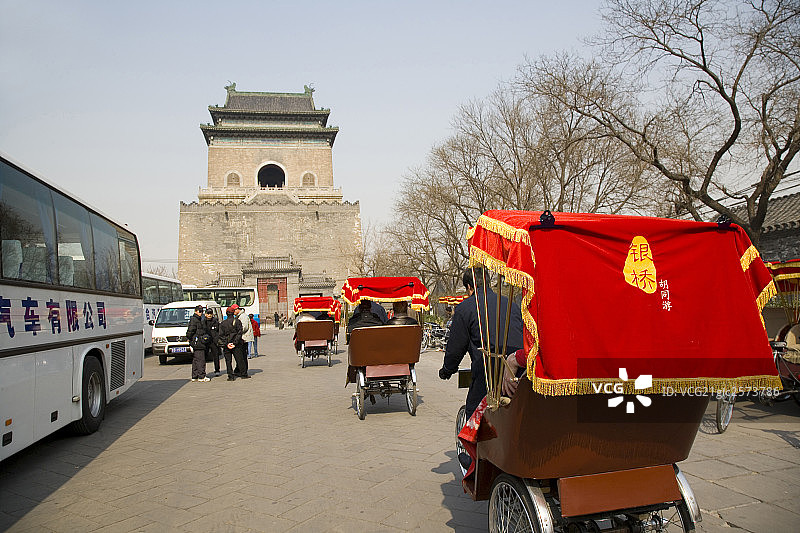 中国北京大街上的胡同小区图片素材