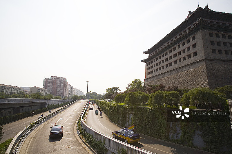 面对门，通常是古北京的南门图片素材