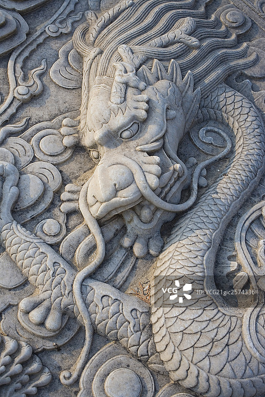 清代西皇陵石车，车龙图片素材
