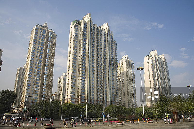 北京朝阳区的豪宅和建筑图片素材