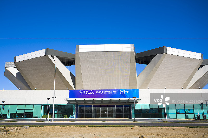 奥林匹克网球场,北京,首都,中国图片素材