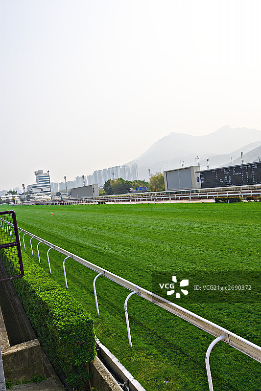 香港奥运马术比赛场,香港,中国,双鱼河和沙田图片素材
